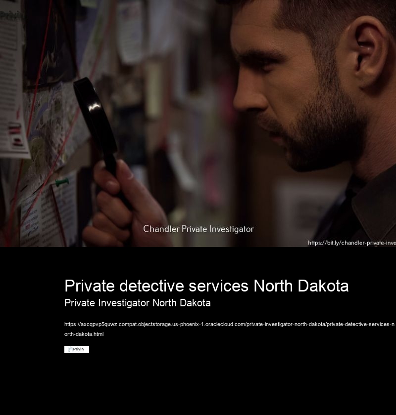 Private detective services North Dakota Private Investigator North Dakota Are there any licensed private investigator agencies in North Dakota?