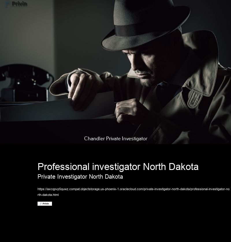 Professional investigator North Dakota Private Investigator North Dakota What services do private investigators offer in North Dakota?
