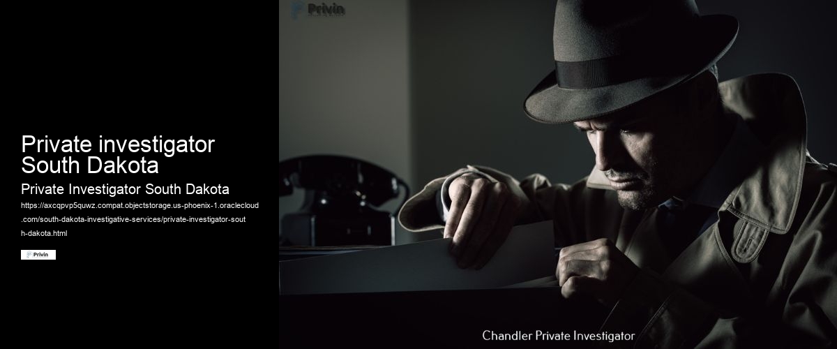 Private investigator South Dakota